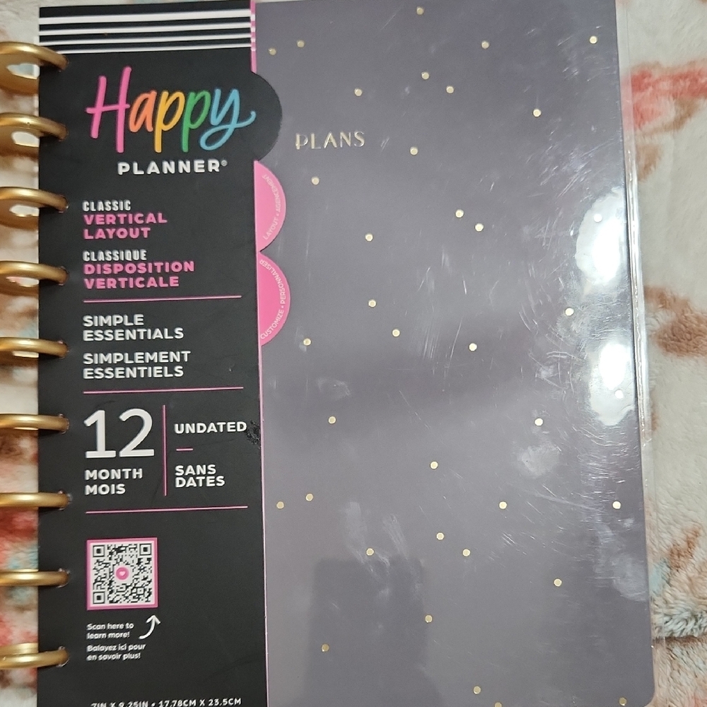 Undated Simple Essentials Happy Planner

Classic Vertical Layout - 12 Months